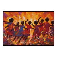 Fancy Artwork Canvas Wall Art :Joyful Innocence By Chromatic Expressions Abstract - Photo