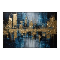 Fancy Artwork Canvas Wall Art :Gilded Reflections Is Captivating Abstract - Photo