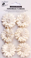 Little Birdie Astra Paper Flowers - Ivory Pearl Photo