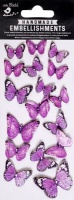 Little Birdie Jewel Butterflies - Pastel Purple Photo