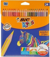 BIC Kids Evolution Stripes Colour Pencil Crayons Photo