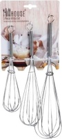 Generic Chrome Plated Egg Whisk Set 20cm 25cm And 30cm - 3 Pieces Per Pack Photo