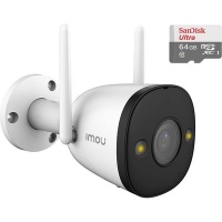 Imou Bullet 2 Outdoor 4MP Wi-Fi Camera SanDisk Ultra 64GB Micro SDXC Card Photo