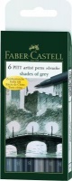 Faber Castell Faber-Castell PITT Artist Brush Pen Wallet - Shades of Grey Photo