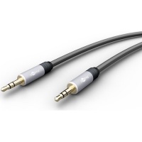 Goobay 79122 audio cable 1.5 m 3.5mm Black Grey 3.5 mm Round Photo