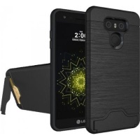 Tuff Luv Tuff-Luv Brushed Carbon Fibre Combination Case with Stand and Card Slot for LG G6 Photo