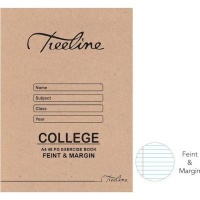 Treeline Feint and Margin College Exercise Book Photo