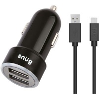 Snug Car Juice 3.4A 2-Port Car Charger With USB Type-C Cable Photo