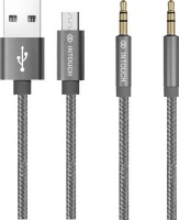 In Touch INTouch IT-CAB3055 Micro USB Braided Cable & 3.5mm Audio Cable Photo