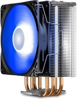 DeepCool GAMMAXX GTE V2 Processor Cooler 12 cm Black Silver 1 pieces Intel / AMD CPU cooler 120 mm 4 copper pipes LED Photo