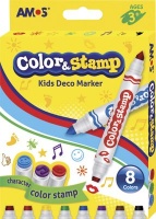 Amos Color & Stamp Kids Deco Marker Photo