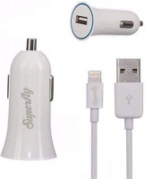 Superfly Single USB Car Charger White Photo