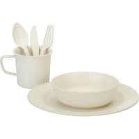 Oztrail Hikers Bamboo Dinner Set Photo