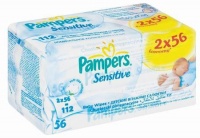 Pampers - Baby Wipes Sensitive Economy 2X56 Photo