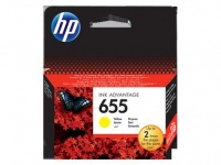 HP 655 Yellow Ink Cartridge Blister Pack Photo