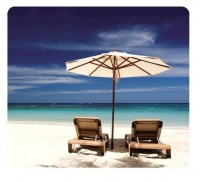 Fellowes Earth Mouse Pad - Beach Chairs Photo