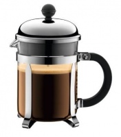 Bodum - Chambord Coffee Maker - 4 Cup - Stainless Steel and Glass Photo