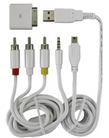 Ellies Composite AV & USB Sync/Charge Kit for iPod/iPhone Photo