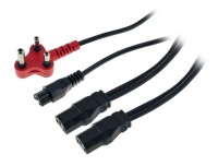 Linkqnet 2 X IEC F to 1 X Clover Dedicated Power Cable - 4m Photo