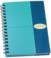 Bantex Noted Hardcover Spiral Notebook - A4 Blue Photo