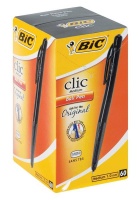 BIC Clic Medium Ballpoint Pens - Black Photo