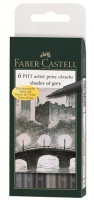Faber-Castell PITT Artist Pens - Shades Of Grey With Brush Tip Photo