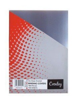 Croxley Frosted A4 Binding Covers - Clear Photo