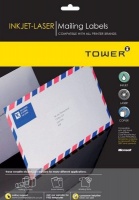 Tower W115 Mailing Inkjet-Laser Labels - Pack of 25 Sheets Photo