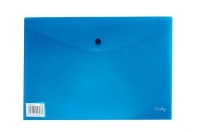 Croxley A4 Document Envelope with Button - Blue Photo