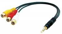 Lindy 4 Segment Stereo To 3X Rca F Cable Photo