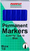 Parrot Permanent Marker Bullet Tip - Blue Photo