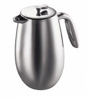 Bodum - Columbia Double Wall Coffee Maker - 8 Cup - Stainless Steel Photo