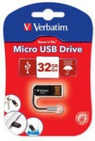 Verbatim 32GB Micro USB 2.0 Flash Drive - Black Photo