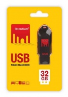 Strontium 32GB Pollex Flash Drive - Black Photo