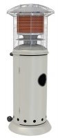 Alva - Short Stand Gas Patio Heater - White Cabinet Photo