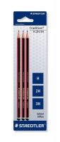 Staedtler Tradition Pencils - H & 2H & 3H - 3 Pack Photo