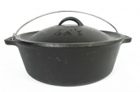 LK's - Cast Iron Bake Pot No 10 - Size 3.0 Litre Photo