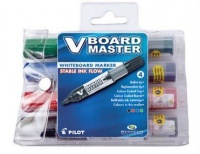 Pilot V Board Master Whiteboard Markers - Wallet of 4 Colours Photo