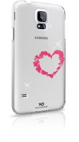 Samsung White Diamond Lipstick Cover Galaxy S5-Heart Photo