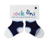 Sock Ons - Classic Navy Baby Socks - Photo