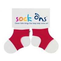 Sock Ons - Baby Socks - Bright Red Photo