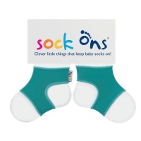 Sock Ons - Bright Turqouise Baby Socks - Photo