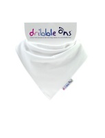 Dribble Ons - Classic Baby Bib - White Photo