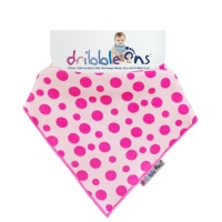 Dribble Ons - Design Baby Bib - Pink Spots Photo