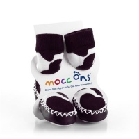 Mocc Ons - Slipper Socks Cow Print Photo
