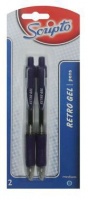 Scripto Retro Gel Ink Pen - Blue Ink Medium Photo