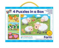 Galt Toys 4 Puzzles in a Box - Farm Photo
