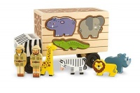 Melissa & Doug Wooden Animal Rescue Shape Sorting Truck Photo