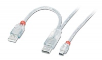 Lindy 2xMale USB to Male Mini USB B Cable - 2m Photo