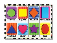 Melissa & Doug Shapes Chunky Puzzle Photo